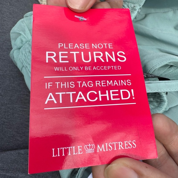 NWT Little Mistress petite spaghetti strap blue floral tulle layered dress / 2P - Picture 13 of 13